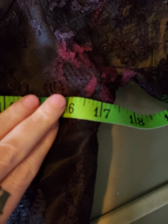 Vintage 80s Black Floral Lace Whimsigoth Long Sleeve Blouse Top Size Small - Picture 2 of 11